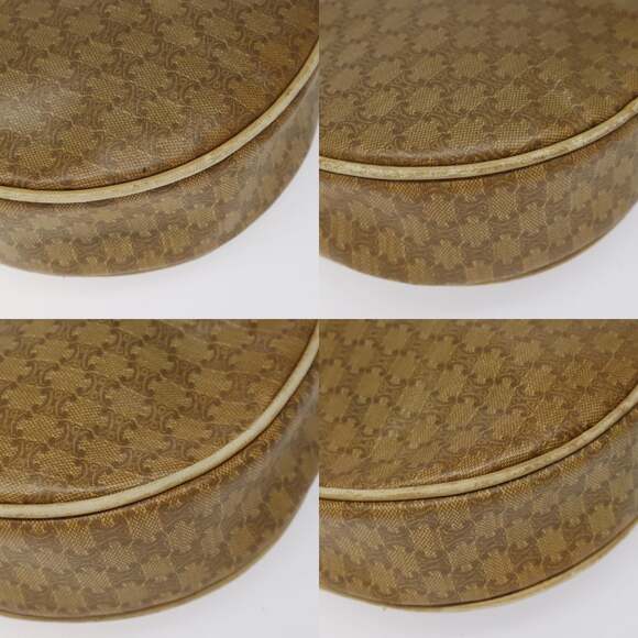 CELINE Macadam Canvas Shoulder Bag Brown - Picture 10 of 12